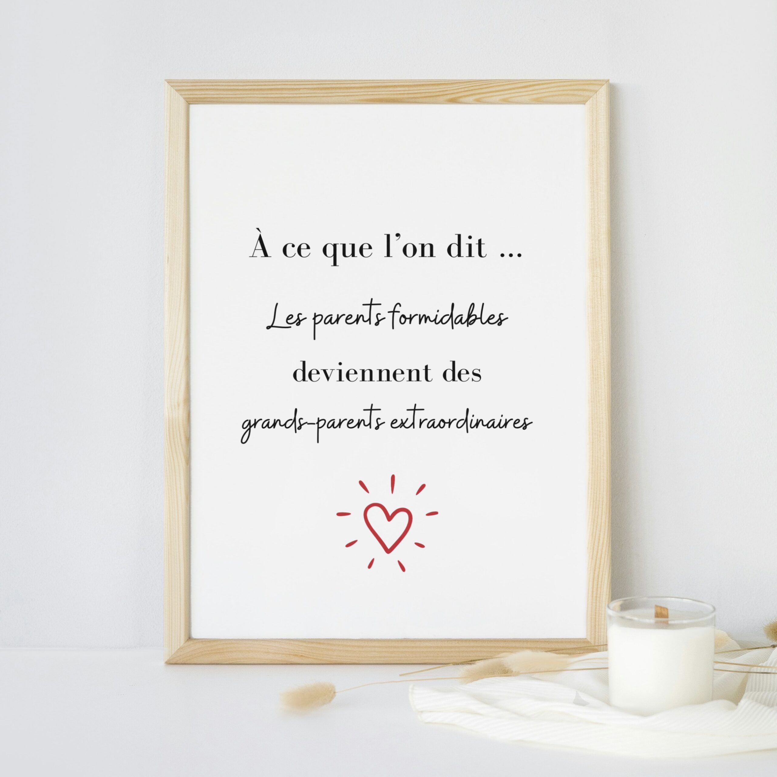 Affiche Annonce Grossesse – Grand-Parents