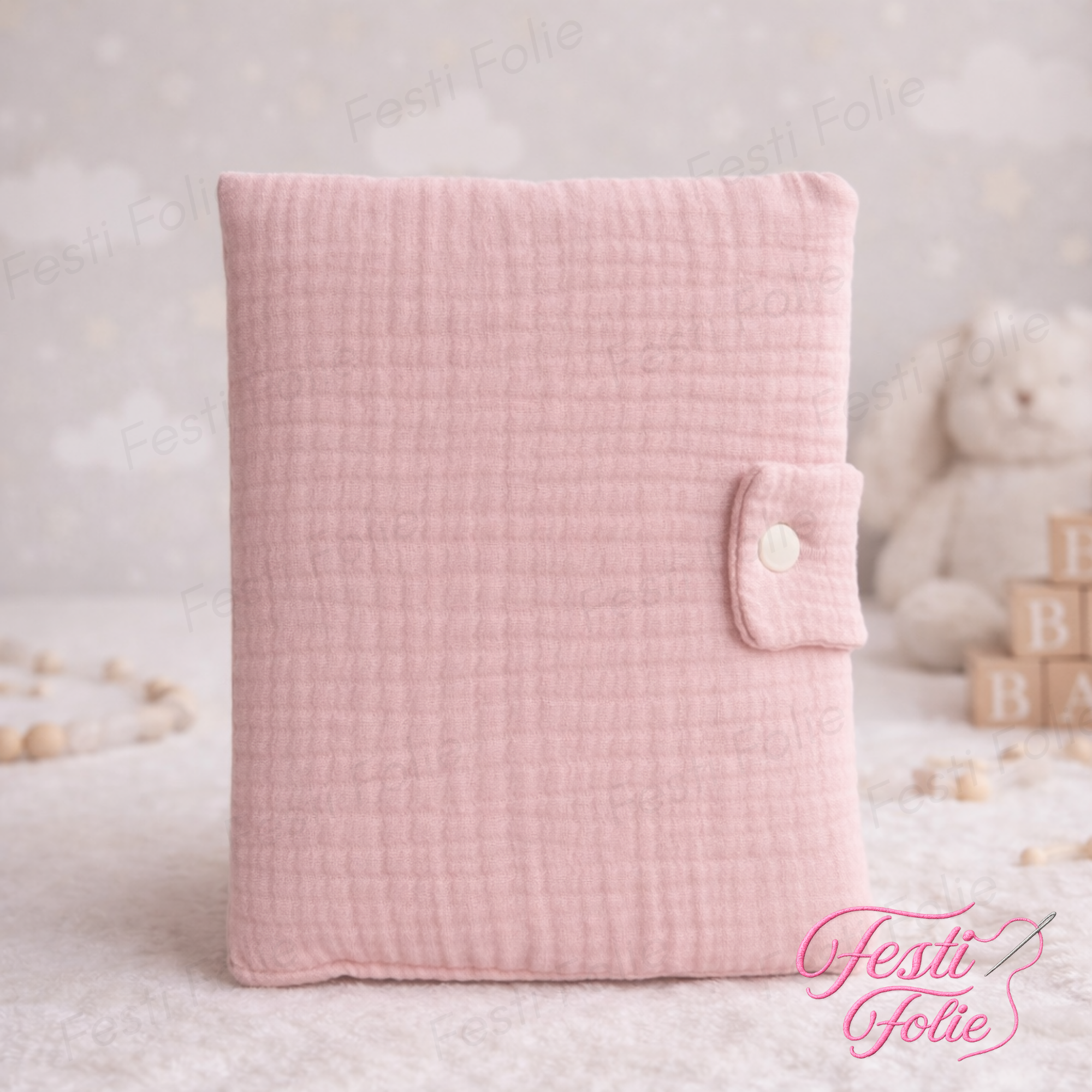 Protège Carnet de Santé - Gaz coton - Vierge – Image 2