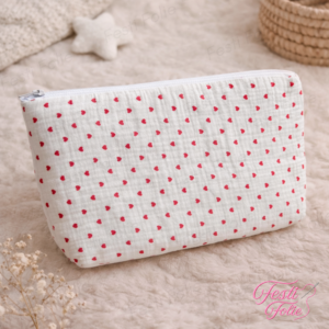 Trousse de Toilette – Cœurs – Vierge
