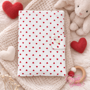 Protège Carnet de Santé – Cœurs – Vierge