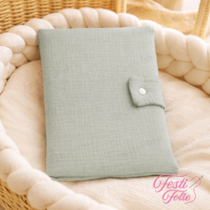 Protège Carnet de Santé – Gaz coton – Vierge