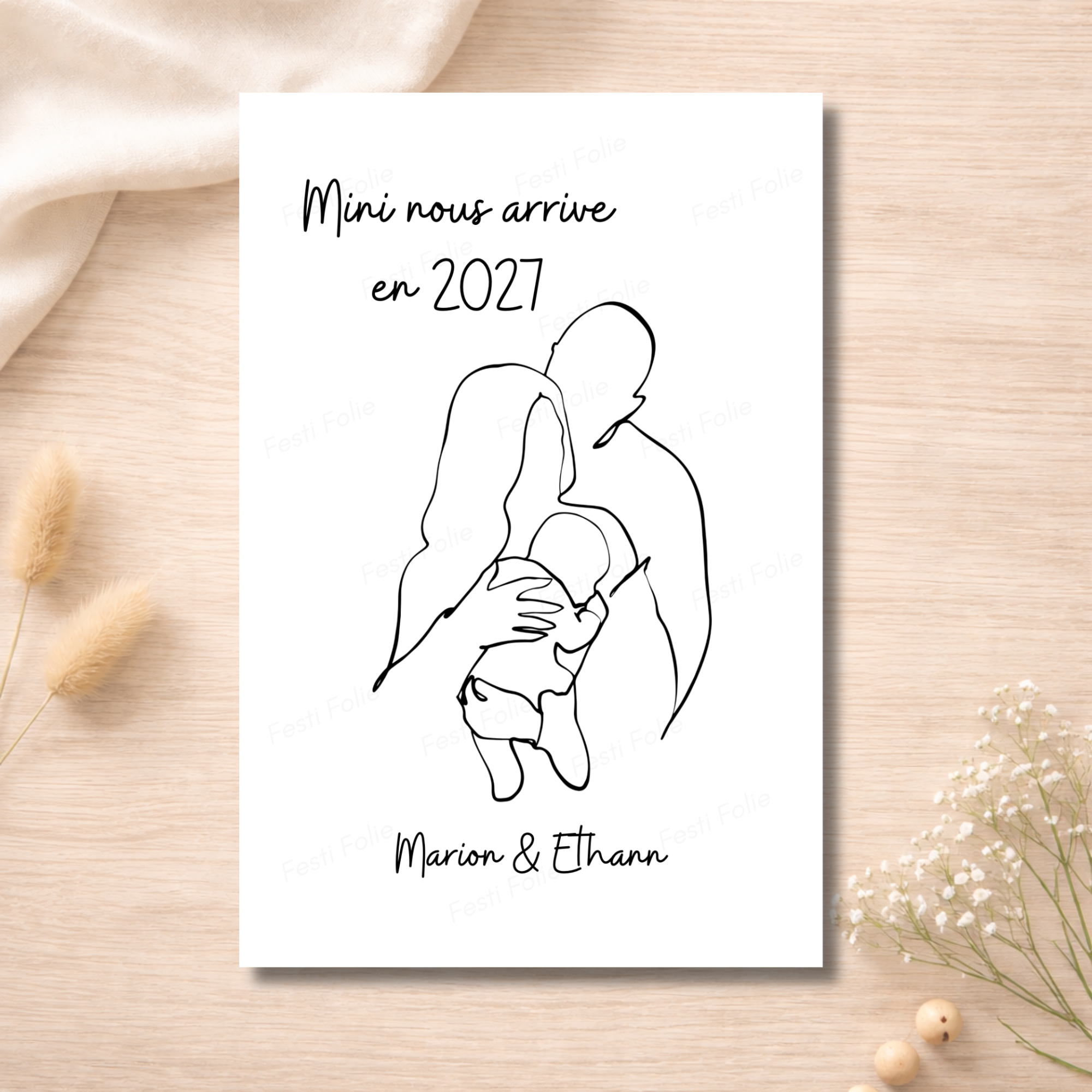 Annonce de grossesse – Carte « Mini nous »