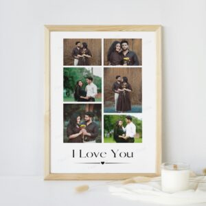 Cadre photo personnalisé – I Love You