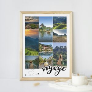 Cadre photo personnalisé – Voyage
