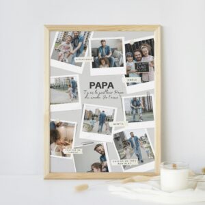 Cadre photo personnalisé – Meilleur Papa