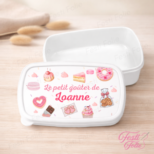 Boîte à Goûter Personnalisée – Gourmande