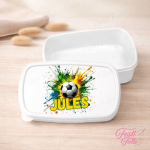Boîte à Goûter Personnalisée – Ballon de Foot