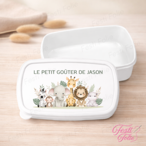Boîte À Goûter Personnalisée – Safari