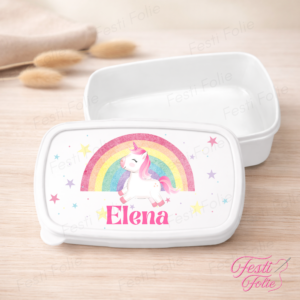Boîte à Goûter Personnalisée – Licorne
