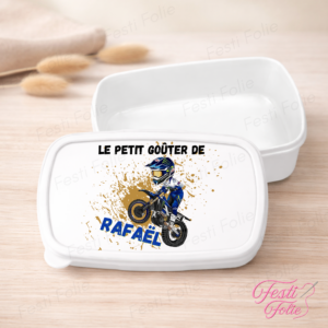 Boîte à Goûter Personnalisée – Motocross